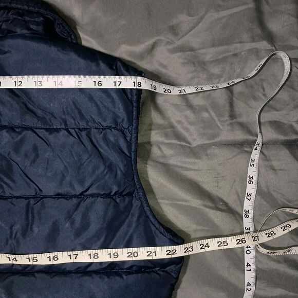 Vintage Comfy Men's Large Western Puffer Vest Goose Down 70's-80's USA Ski Hippy - Picture 4 of 16